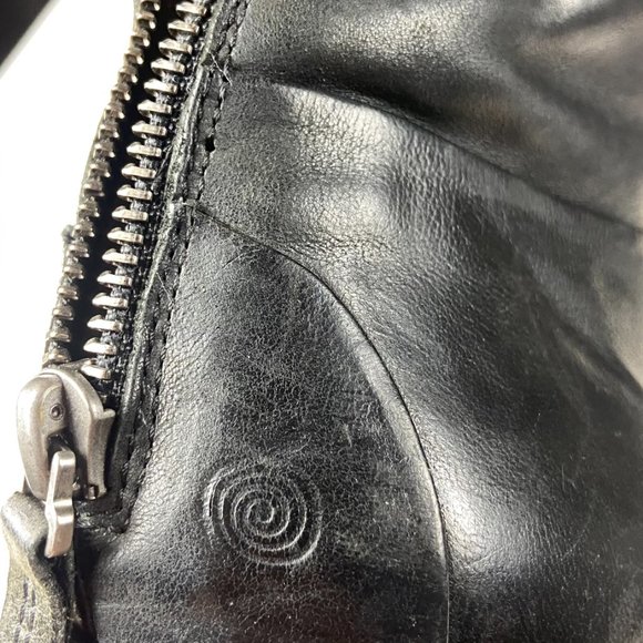 MARSELL BLOCK HEEL ZIP COMBAT MOTO BOOTS 39 8.5 - Picture 7 of 9